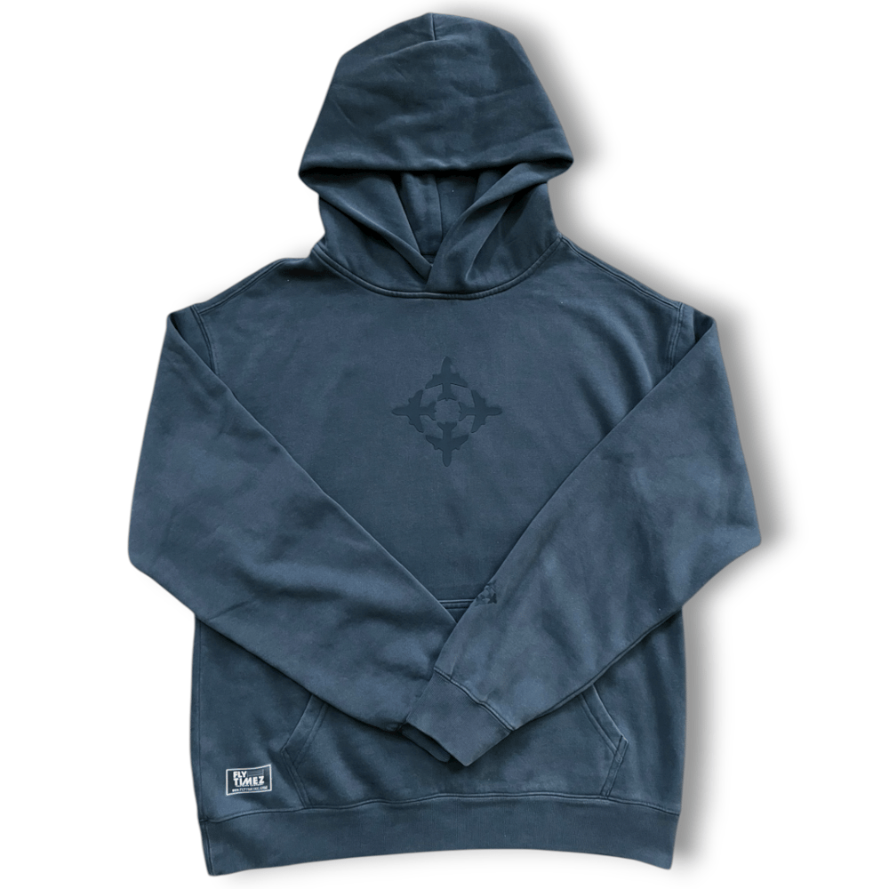 Image of FlyTimez “Target Lock” 3D Hoodie (Faded Black)