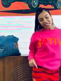 Image 4 of LA NATIVE Fuchsia Sweatshirt 