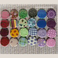 Image 3 of 2.25" Vintage Fabric Buttons