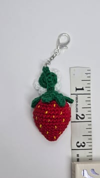Image 2 of Strawberry Keychain/Bag Charm 