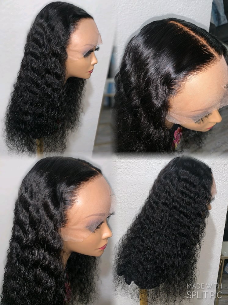 Image of 24 Inch HD Deep Wave Lace Frontal Wig 