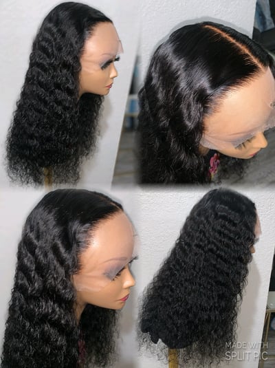 Image of 24 Inch HD Deep Wave Lace Frontal Wig 
