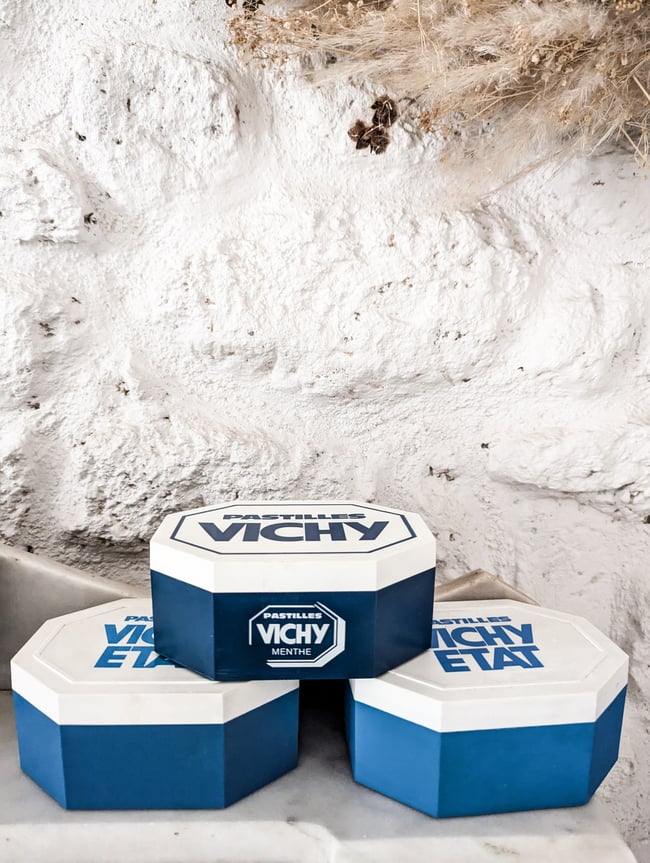 Boîtes pastilles Vichy 