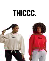 Image 1 of WOMENS OVERSIZED CROPPED HOODIE