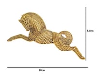 Image 2 of “Golden Gallop” Brooch