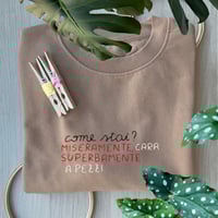 Image 1 of COME STAI? MISERAMENTE - FELPA