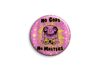 Image 1 of No Gods No Masters Mr. Blobby 38mm badge