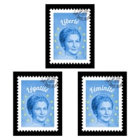 Image 1 of CAROLE B. - Simone Veil bleu (digigraphies)