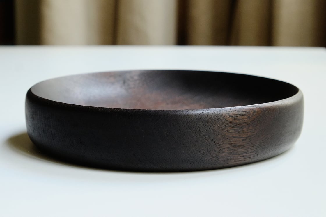 Image of Ebonised Shallow Bowl - MBL001