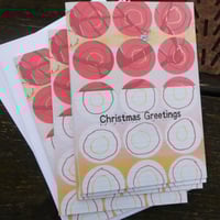 Image 2 of  Pack of 5 Christmas Cards - Christmas Abstract