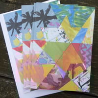 Image 2 of Pack of 5 Christmas Cards - Star Collage