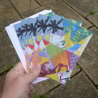 Image 1 of Pack of 5 Christmas Cards - Star Collage