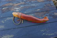 Image 22 of Elegant and timeless — this luxury handmade Puukko 14C28N blade, birch burl handle