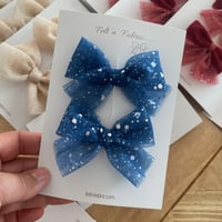 Twinkle Winter Sky Bow