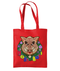 Hogs Ball Tote Bag - Red