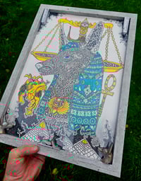 Image 3 of Ornate Anubis inktober original