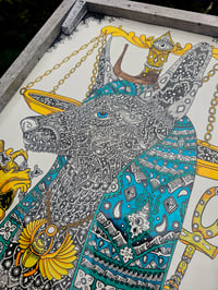 Image 4 of Ornate Anubis inktober original
