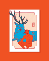 Image 1 of A5 & A4 PRINT| Deer (Preorder)