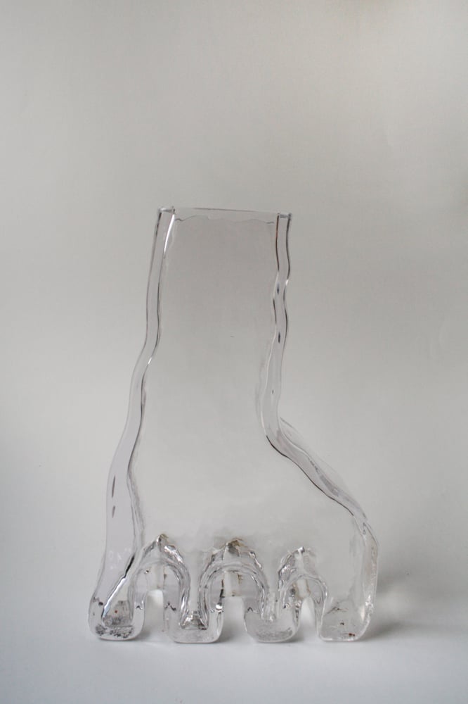 Image of Paw vase clear glass