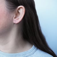 Image 2 of Mini Arc Earrings Silver