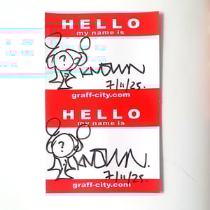 Image of Hello my name is KNOWN sticker 