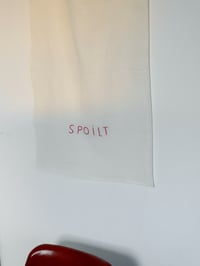 Image 4 of SPOILT Hand Embroidered Irish Linen Tea Towel