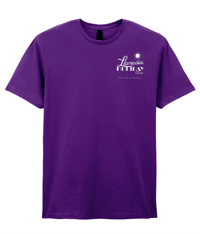 Image 1 of Llamedos Holiday Camp Logo T-shirt - Purple - Dual Print