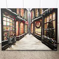 Limited Edition Old fashioned Christmas Scene Print 