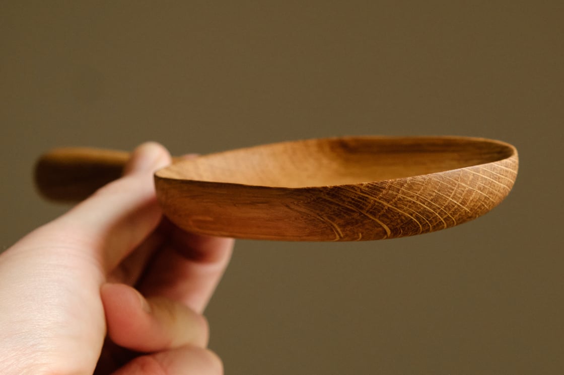 Image of XL Wonky Oak Scoop - SC012