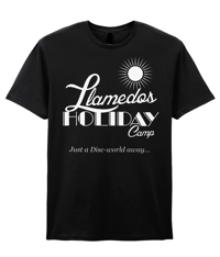 Llamedos Holiday Camp Logo T-shirt - Black