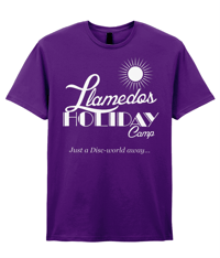 Llamedos Holiday Camp Logo T-shirt - Purple