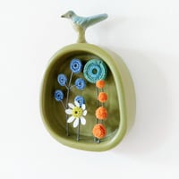 Image 2 of Ceramic Bird on Arched Frame II