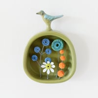Image 4 of Ceramic Bird on Arched Frame II
