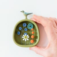 Image 5 of Ceramic Bird on Arched Frame II