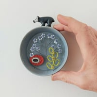 Image 5 of Ceramic Badger on Circular Frame