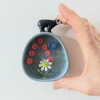 Image 5 of Ceramic Badger on Arched Frame- SOLD