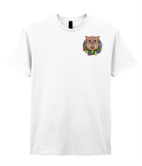 Image 1 of Hogs Ball T-shirt - White - Dual Print 