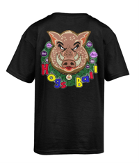 Image 2 of Hogs Ball T-shirt - Black - Dual Print 
