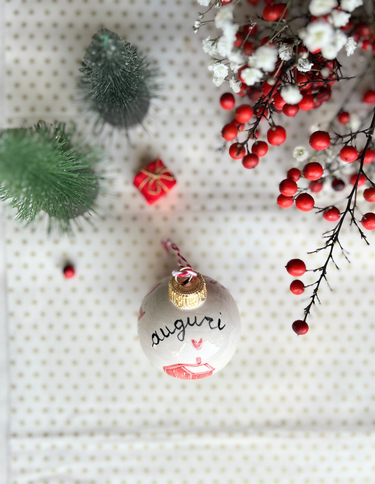 PALLINA DI NATALE - Decorazione #2 - Casetta