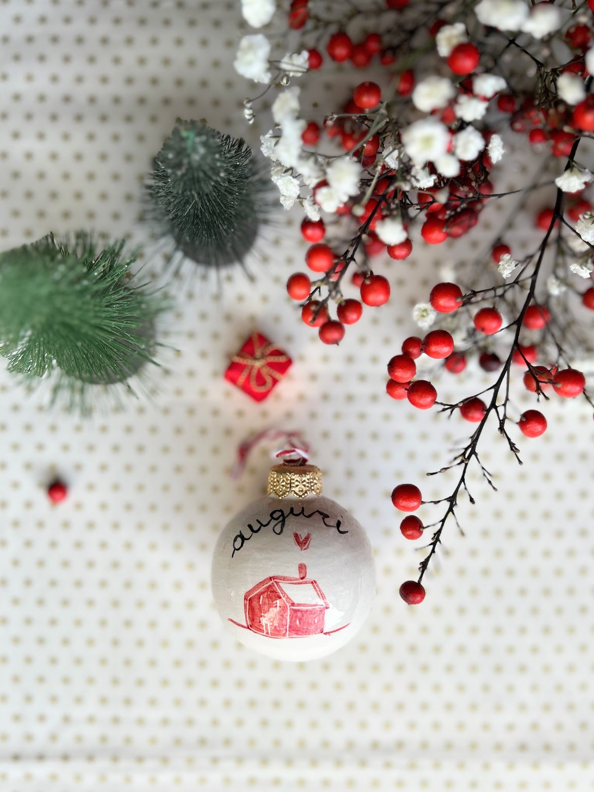 PALLINA DI NATALE - Decorazione #2 - Casetta