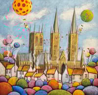 Image 1 of Dale Bowen "Whimsical Lincoln Cathedral"