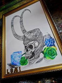 Image 4 of Ornate loki inktober original