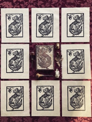 Image of THE LAST ACORN [woodcut print]