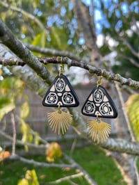 Image 2 of The Wonky Wheel Polymer Clay Earrings 1