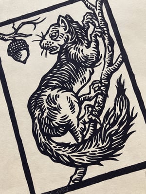 Image of THE LAST ACORN [woodcut print]