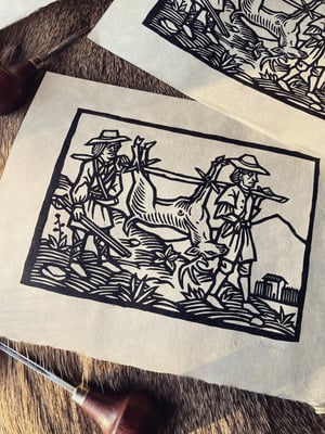 Image of MEAT FOR THE FORT [block print]