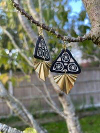 Image 3 of The Wonky Wheel Polymer Clay Earrings 2