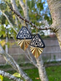 Image 1 of The Wonky Wheel Polymer Clay Earrings 2