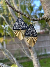 Image 2 of The Wonky Wheel Polymer Clay Earrings 2