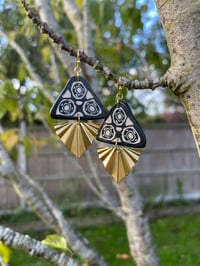 Image 4 of The Wonky Wheel Polymer Clay Earrings 2